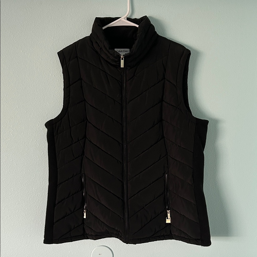 Calvin Klein Black Quilted Vest